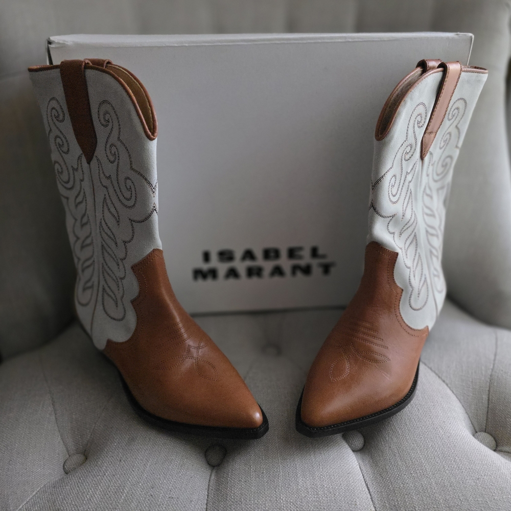 Isabel Marant Brown and Gray Women's Boots
